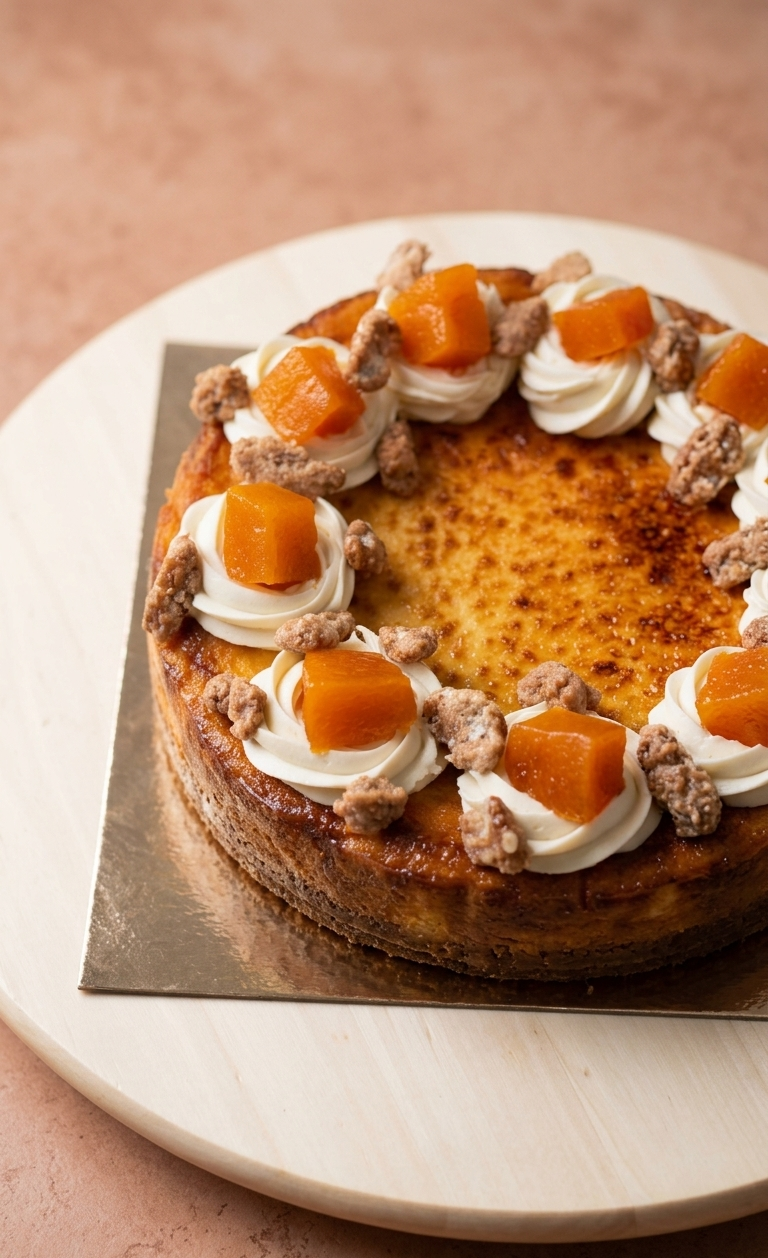 Pumpkin Spice Cheesecake detail