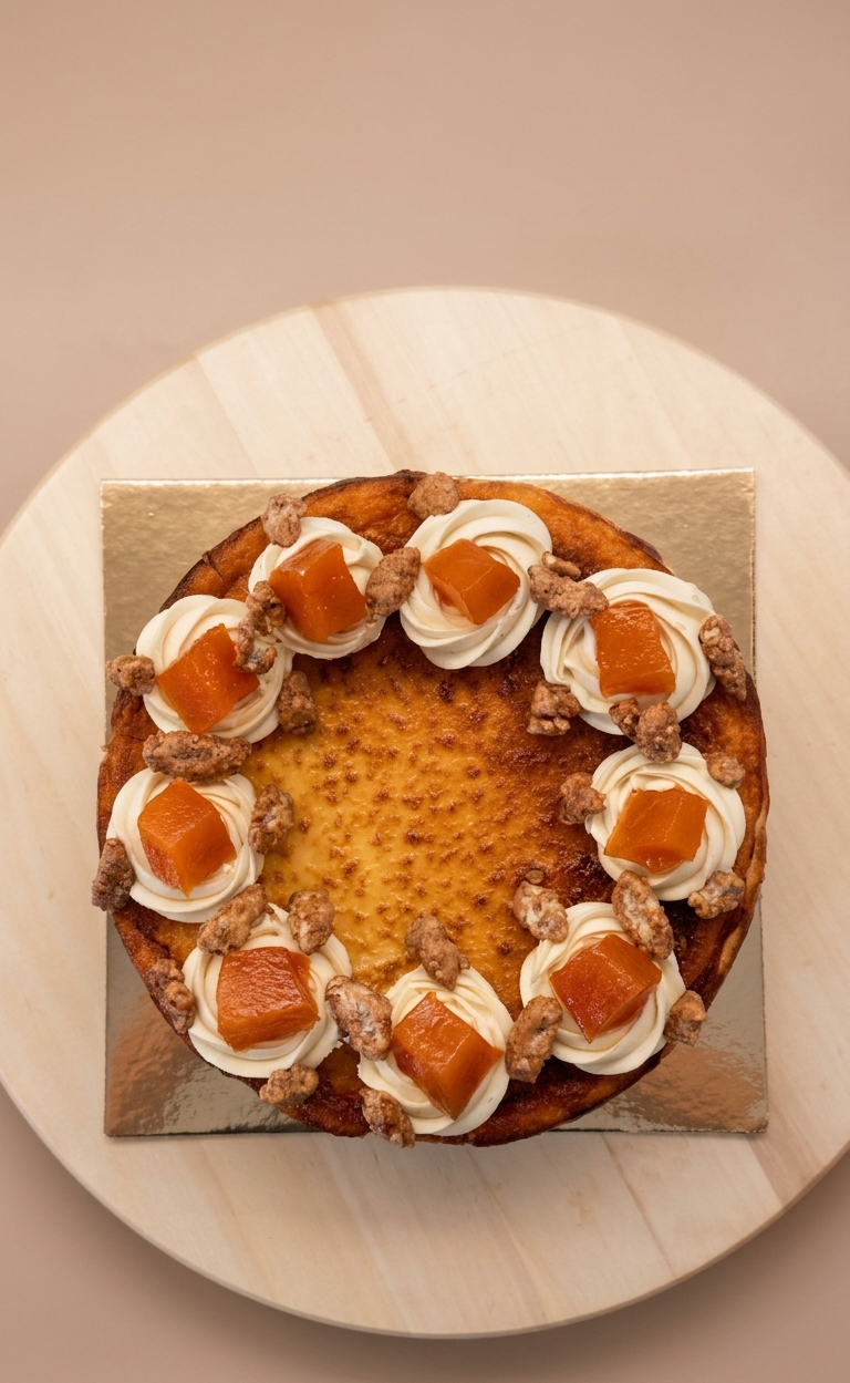 Pumpkin Spice Cheesecake detail