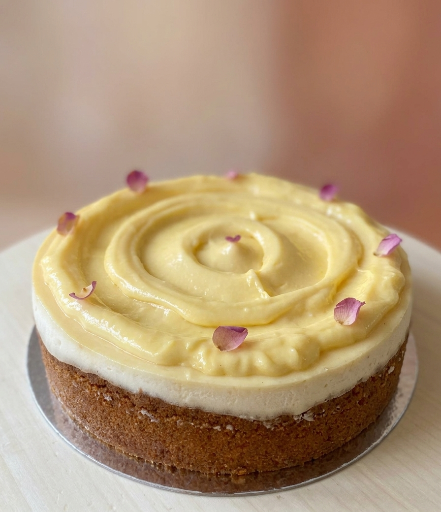 Lemon curd new york cheesecake