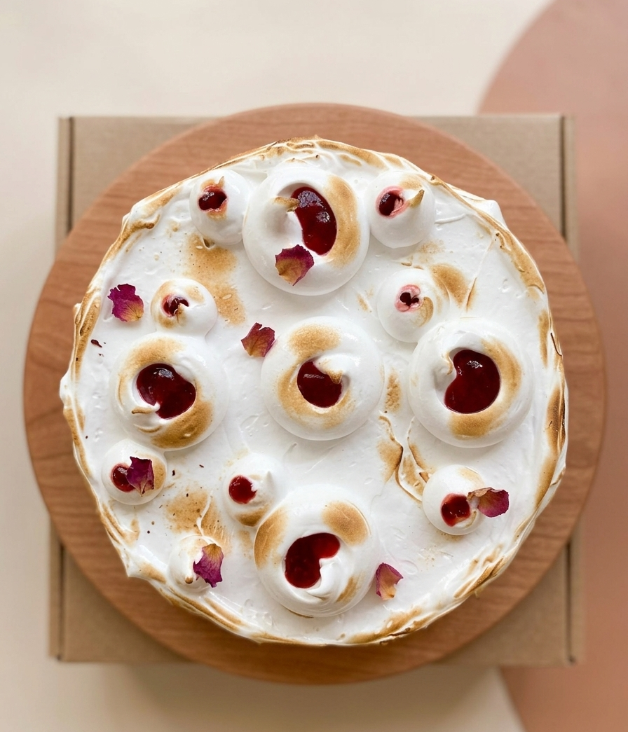 Hazelnut & Berries cake detail